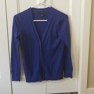 Blue cardigan